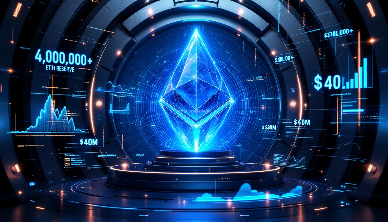 Резервы Bitmine превысили 4 млн ETH после новой покупки на $40 млн