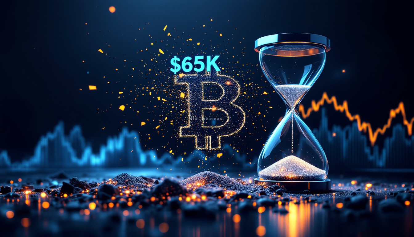 Ставки на Polymarket предупреждают: Bitcoin может упасть ниже $65 000 в 2026 году