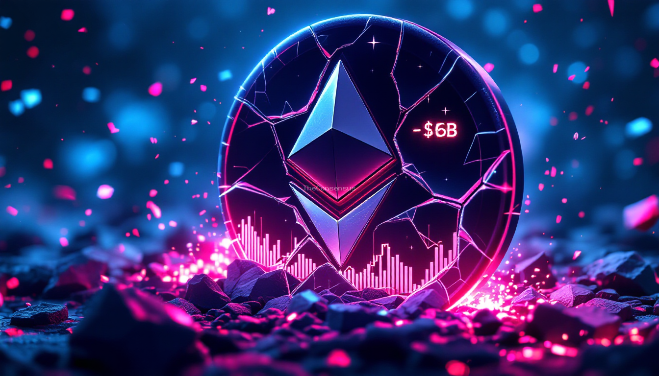 BitMine несёт $6 млрд нереализованных убытков по Ethereum на фоне обвала рынка